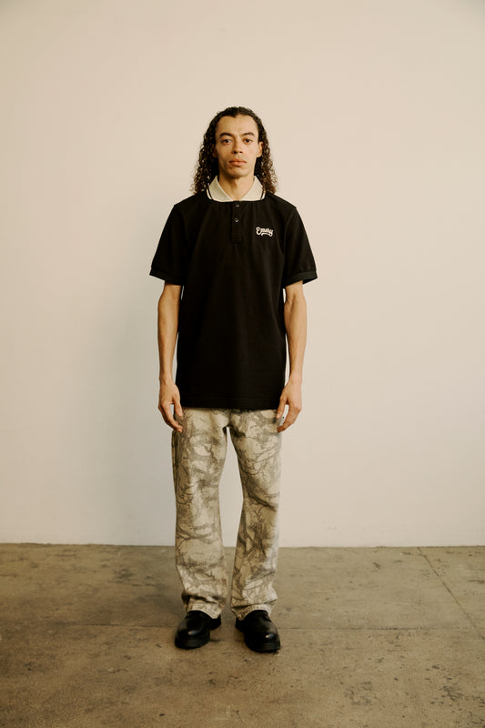 Emery Apex Polo Black & Tan