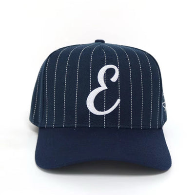 Signature “E” Navy Blue Pinstripe