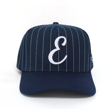 Signature “E” Navy Blue Pinstripe