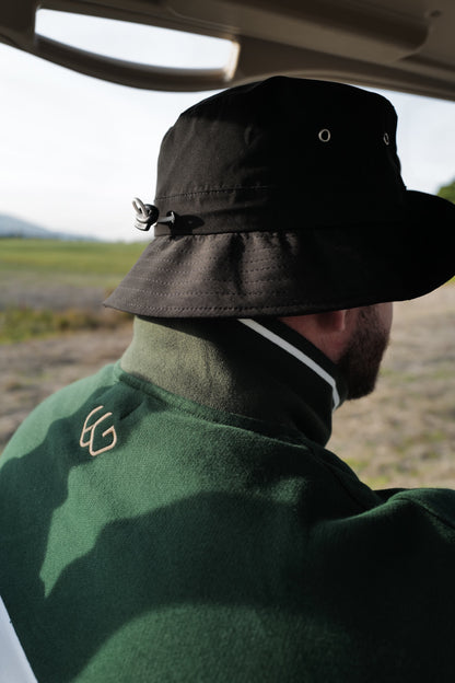 Waterproof Adjustable Bucket Hat (BLACK) image 3