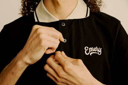 Emery Apex Polo Black & Tan