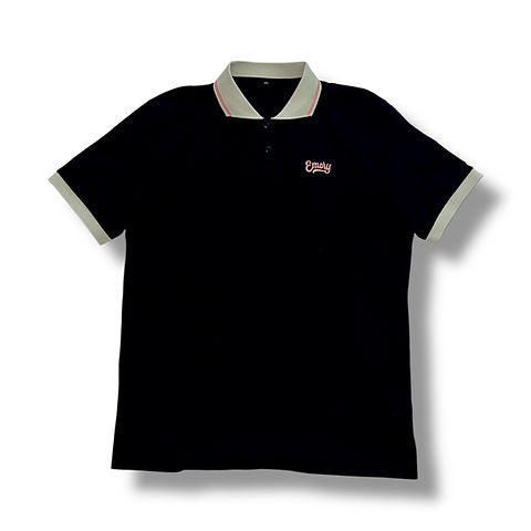 Emery Apex Polo Black & Pink